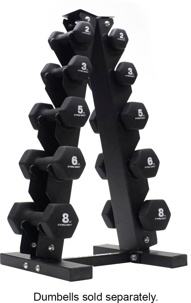 Best Buy: Tru Grit A Frame Dumbbell Rack Black Rack1001