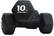 Alt View 16. Tru Grit - Hex Neoprene Dipped Dumbbell 10lb Single - Black.