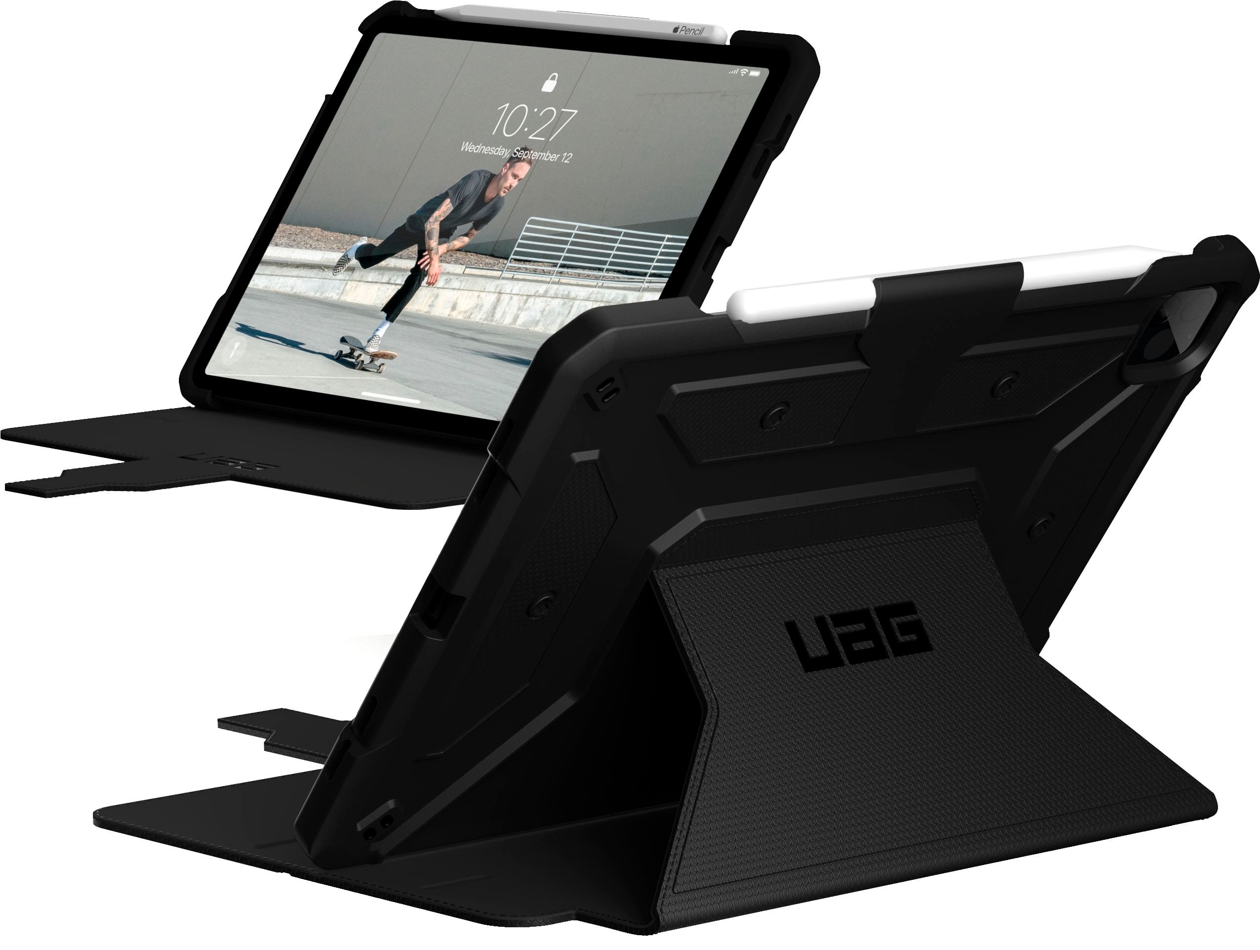 Front. UAG - iPad Pro 11in 3rd Gen Mtpls / iPad Air 11" (Gen 6/M Chip) - Black.