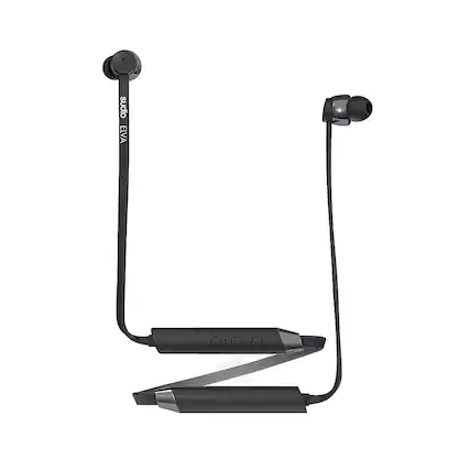 Alt View 11. Sudio - Elva Wired Noise Canceling Behind the Neck Earbuds - Black.