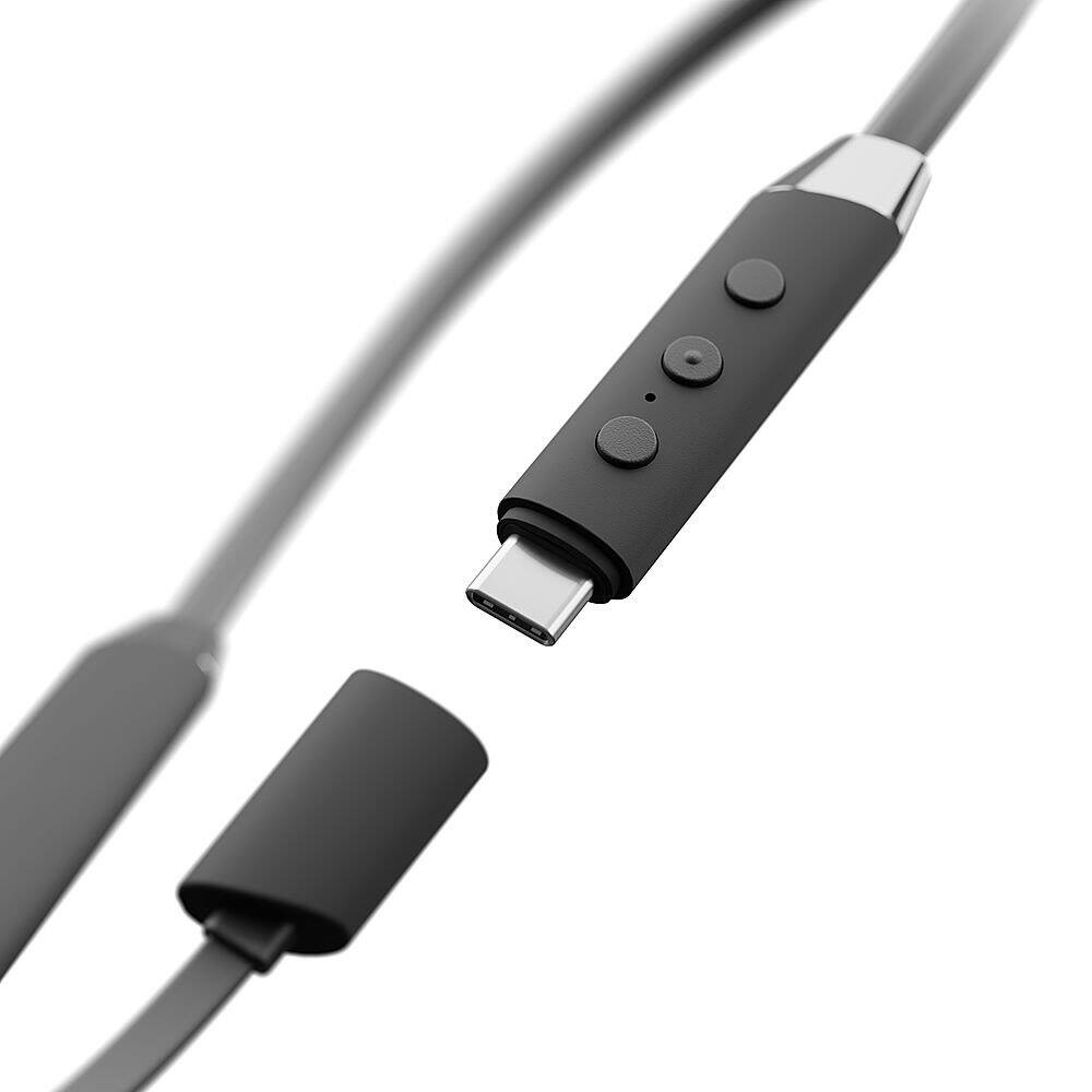 Alt View 16. Sudio - Elva Wired Noise Canceling Behind the Neck Earbuds - Black.