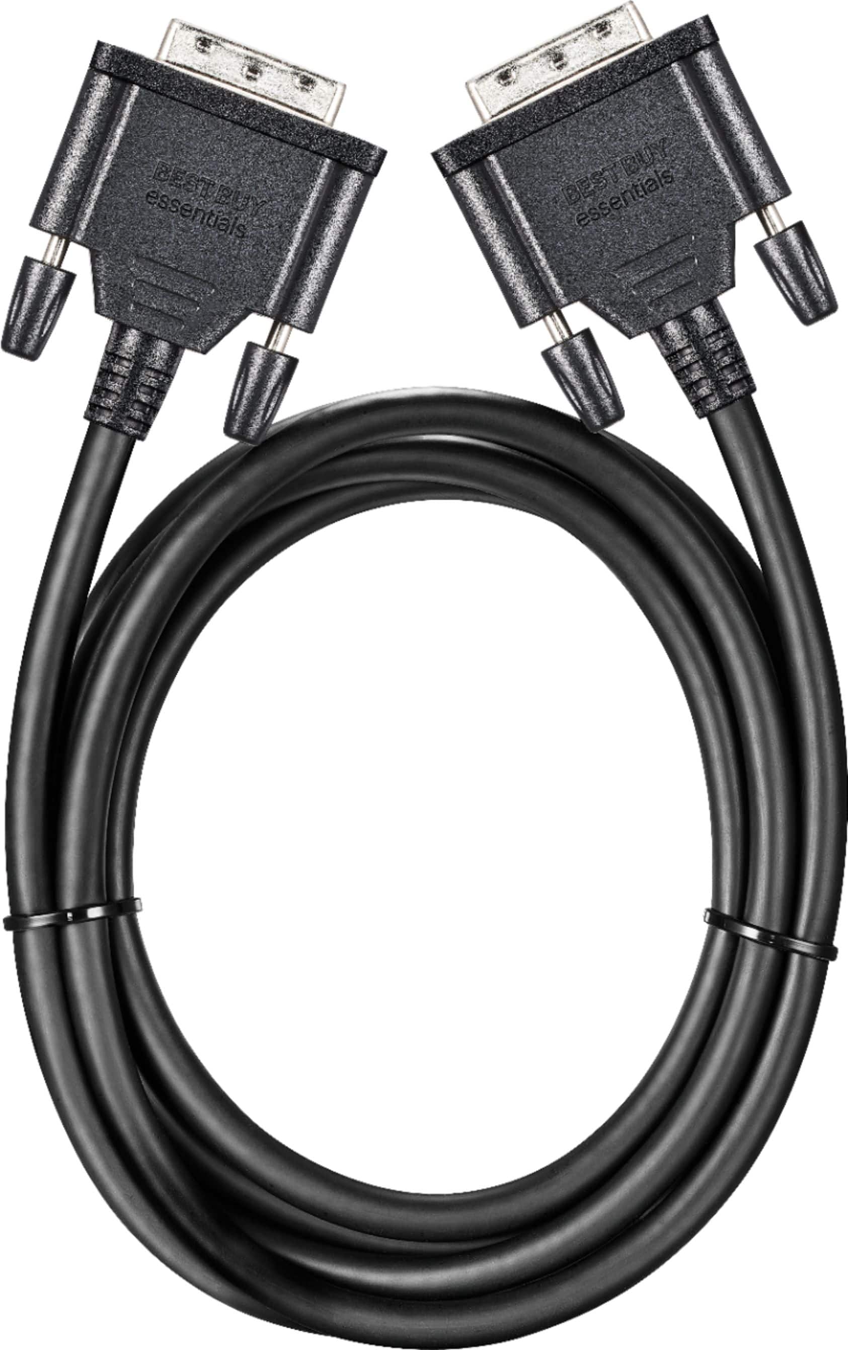 Alt View 14. Best Buy essentials™ - 6.5' DVI-D Single Link Cable - Black.