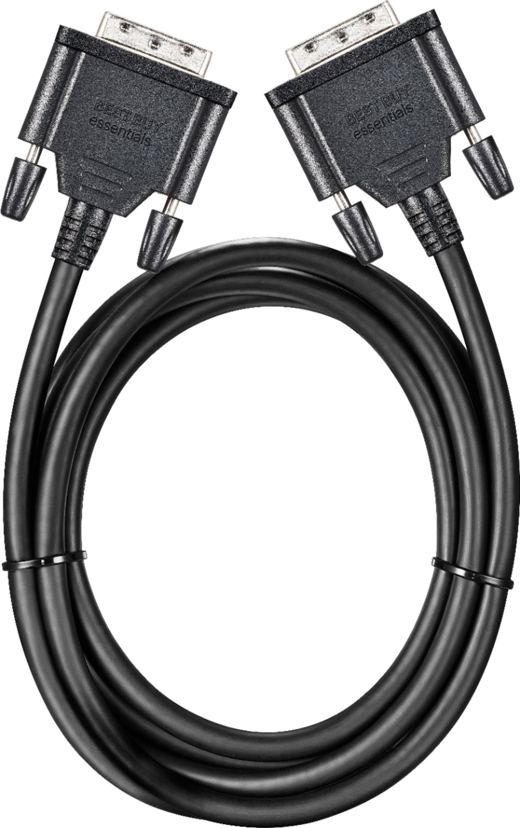 Alt View 14. Best Buy essentials™ - 6.5' DVI-D Single Link Cable - Black.