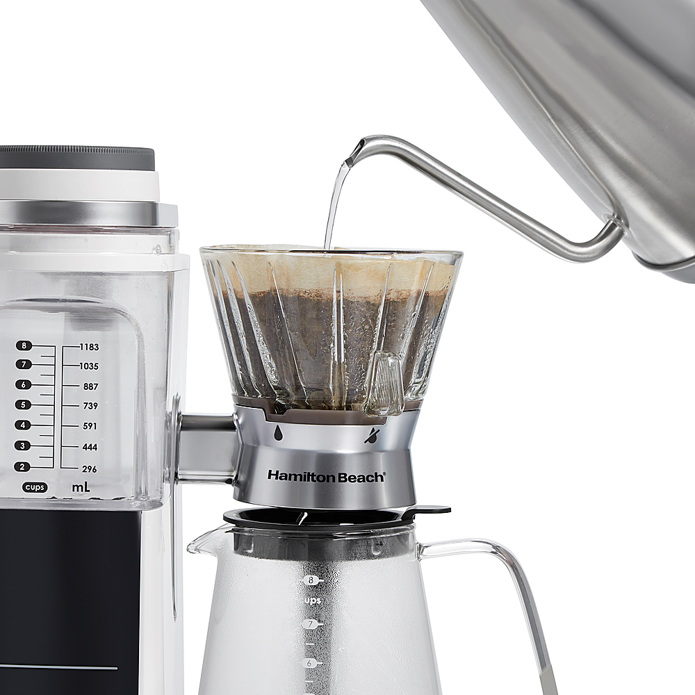 8 Cup Convenient Craft Automatic or Manual Pour Over Coffee Brewer, Hamilton  Beach