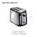 Alt View 16. Hamilton Beach - Sure-Toast 2-Slice Wid-Slot Toaster with Toast Boost - BLACK.
