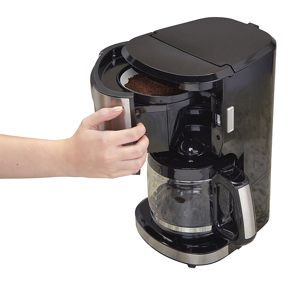 Hamilton Beach 14-Cup Black Programmable Front-Fill Coffee Maker 46390