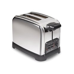 Hamilton Beach - Classic 2-Slice Wide-Slot Toaster - STAINLESS STEEL - Front_Zoom
