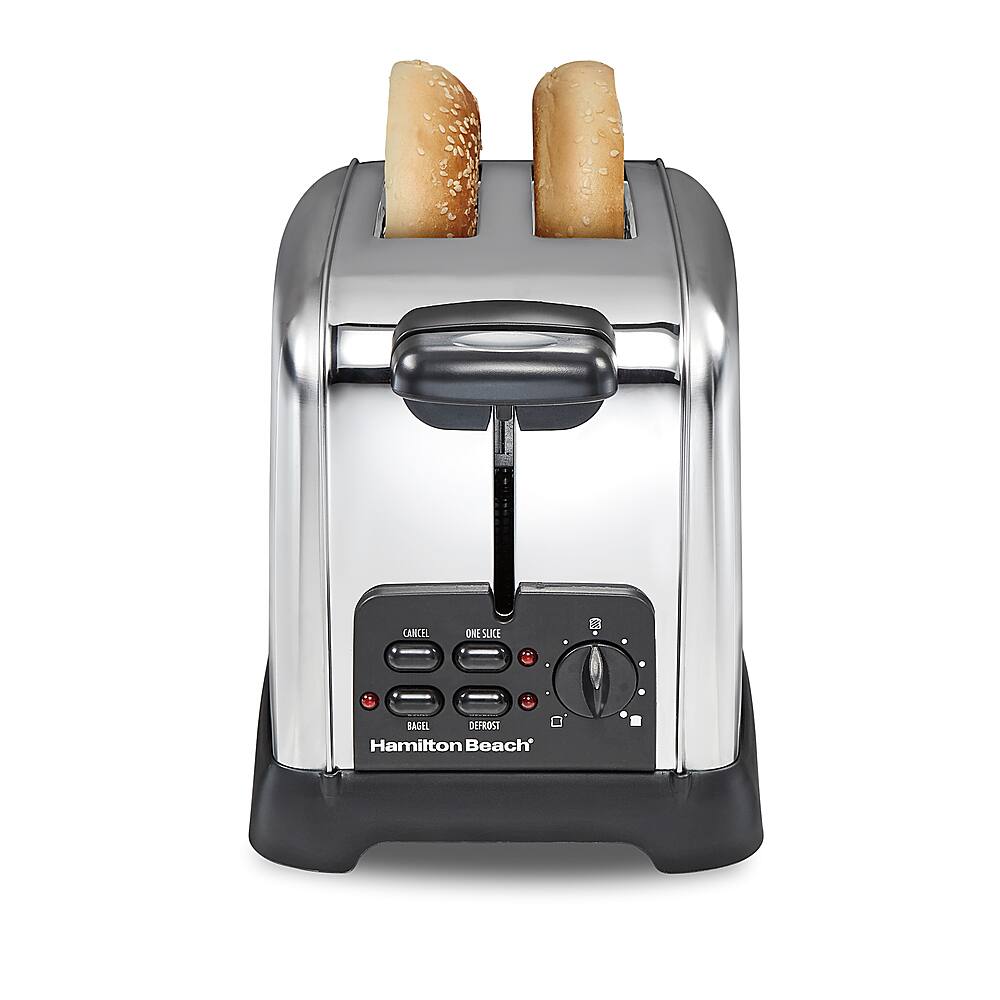 Alt View 11. Hamilton Beach - Classic 2-Slice Wide-Slot Toaster - STAINLESS STEEL.