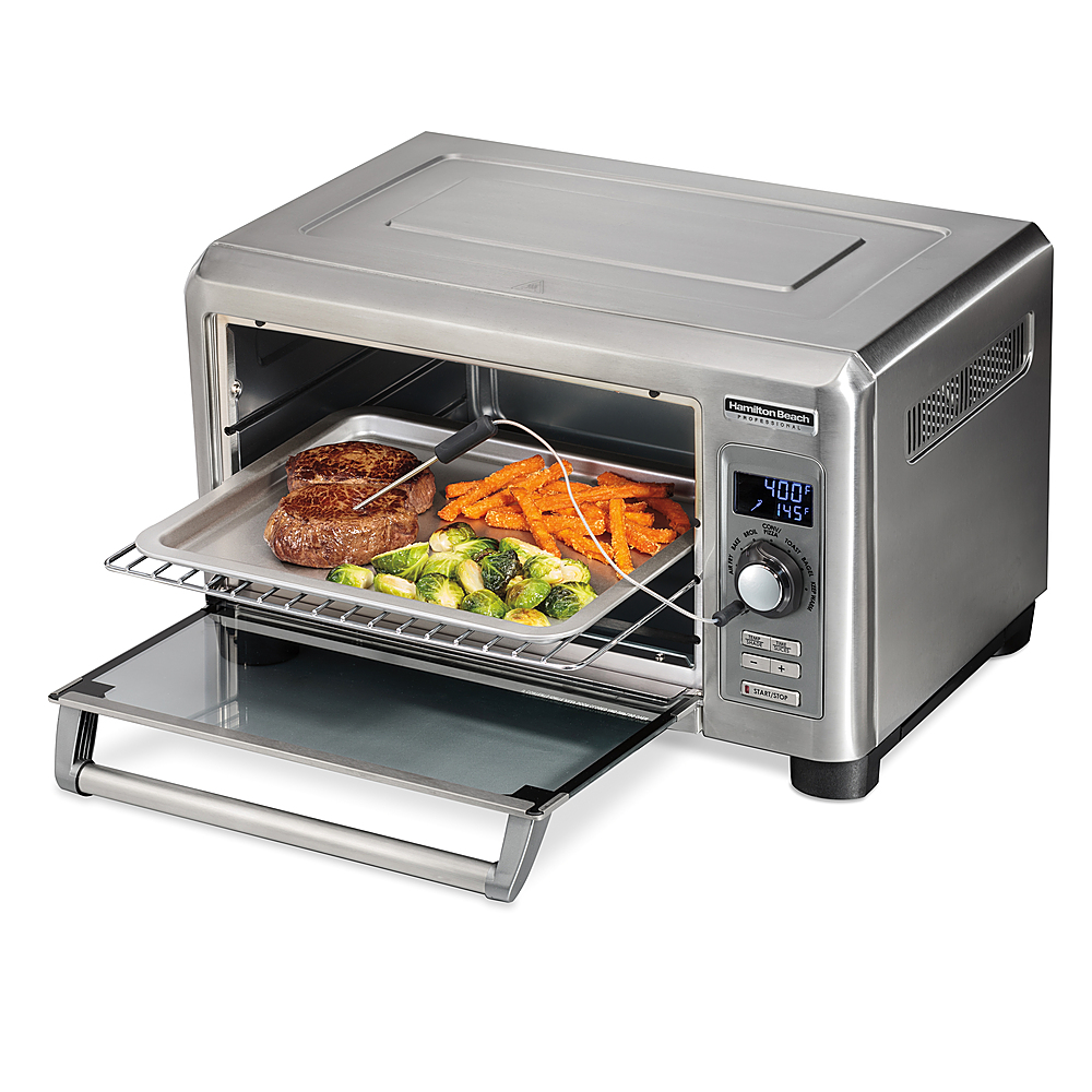 Best Buy: Hamilton Beach Professional Sure-Crisp .55 Cubic Foot Air Fry  Digital Toaster Oven STAINLESS STEEL 31241
