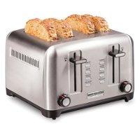 Hamilton Beach - Professional Sure-Toast 4-Slice Wide-Slot Toaster - STAINLESS STEEL - Front_Zoom