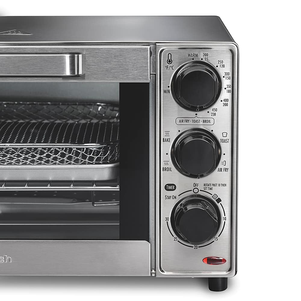 Alt View 13. Hamilton Beach - Sure-Crisp 4-Slice Air Fryer Toaster Oven - STAINLESS STEEL.
