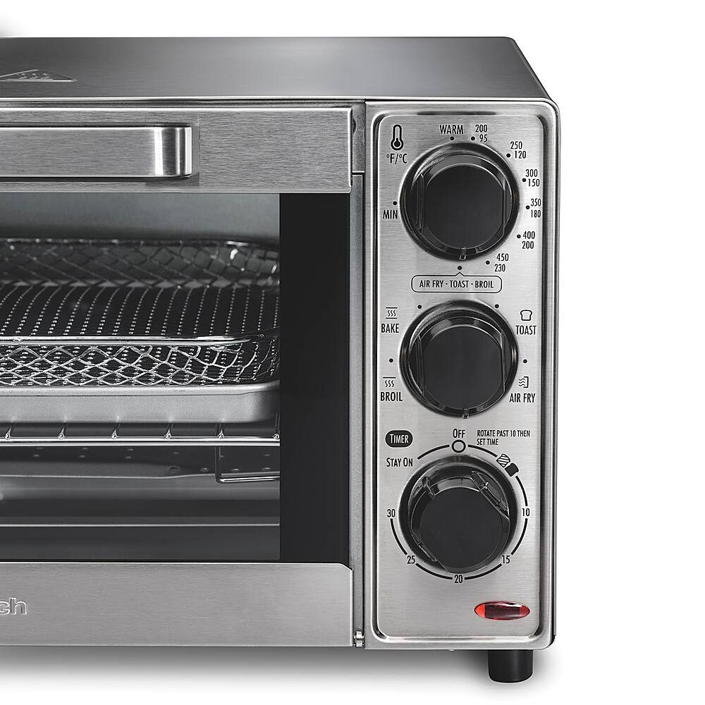 Alt View 13. Hamilton Beach - Sure-Crisp 4-Slice Air Fryer Toaster Oven - STAINLESS STEEL.