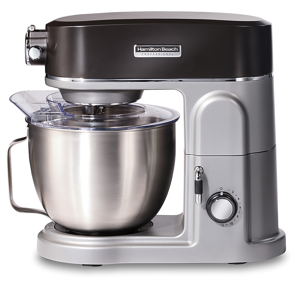 Best Buy: Hamilton Beach Professional All-Metal Stand Mixer with Attachment  Hub GREY 63240