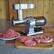 Angle. Weston - Butcher Series #12 Commercial Grade Meat Grinder and Sausage Stuffer - STAINLESS STEEL.