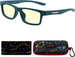 GUNNAR Gaming & Computer Glasses for Kids (age 4-8) - Cruz Kids Small, Teal, Amber Tint - Teal - Amber - Front_Zoom
