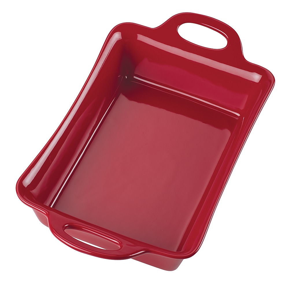 Best Buy: Rachael Ray 9x13-Inch Rectangular Ceramic Baker Red 47856