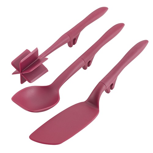 Rachael Ray - Tools and Gadgets 3-Piece Utensil Set - Burgundy