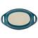 Left. Rachael Ray - 2-Piece Oval Ceramics Au Gratin Set - Teal.