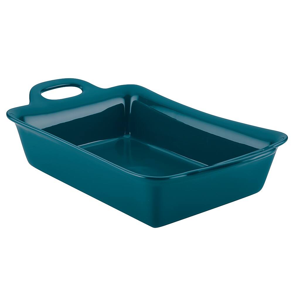 Angle View: Rachael Ray - 9x13-Inch Rectangular Ceramic Baker - Teal