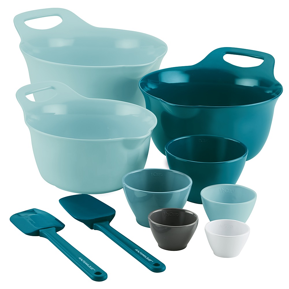 Angle View: Rachael Ray - Mix and Measure 10-Piece Set - Light Blue and Teal