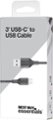Alt View Zoom 15. Best Buy essentials™ - 3' USB-A to USB-C Charge-and-Sync Cable - Black.
