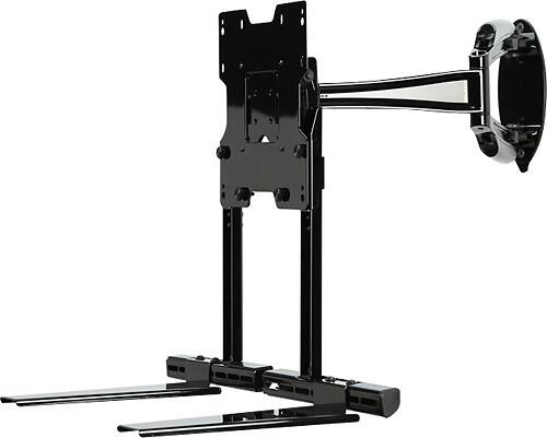 Angle Standard. Peerless - Component Shelf Accessory for Select Flat-Panel TV Mounts - High-Gloss Black.