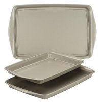 Rachael Ray - 3-Piece Nonstick Bakeware Cookie Pan Set - Silver - Angle_Zoom