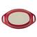 Left. Rachael Ray - 2-Piece Oval Ceramics Au Gratin Set - Red.