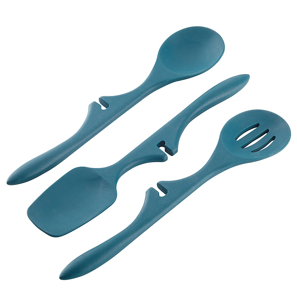 Angle View: Rachael Ray - Tools and Gadgets Lazy Tools 3-Piece Utensil Set - Marine Blue