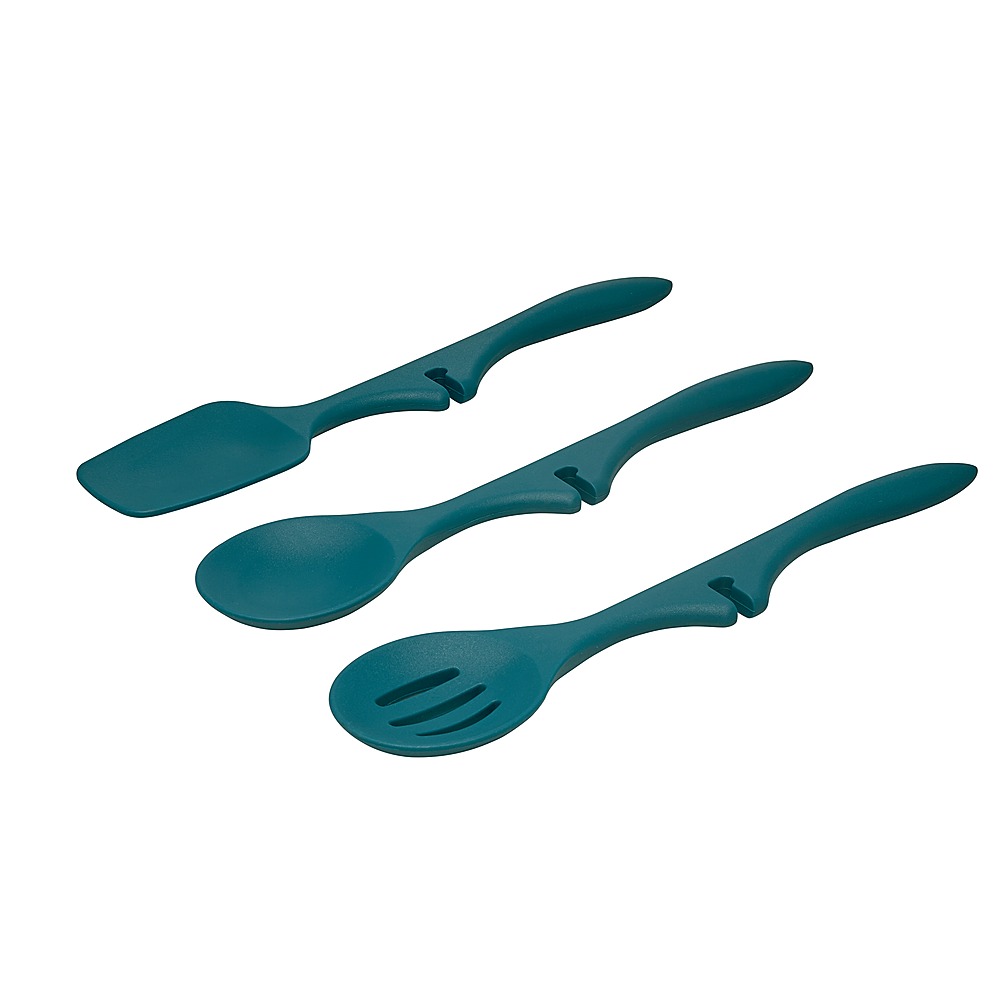 Left View: Rachael Ray - Tools and Gadgets Lazy Tools 3-Piece Utensil Set - Marine Blue