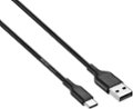 Alt View Zoom 13. Best Buy essentials™ - 5' USB-A to USB-C Charge-and-Sync Cable - Black.