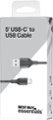 Alt View Zoom 15. Best Buy essentials™ - 5' USB-A to USB-C Charge-and-Sync Cable - Black.