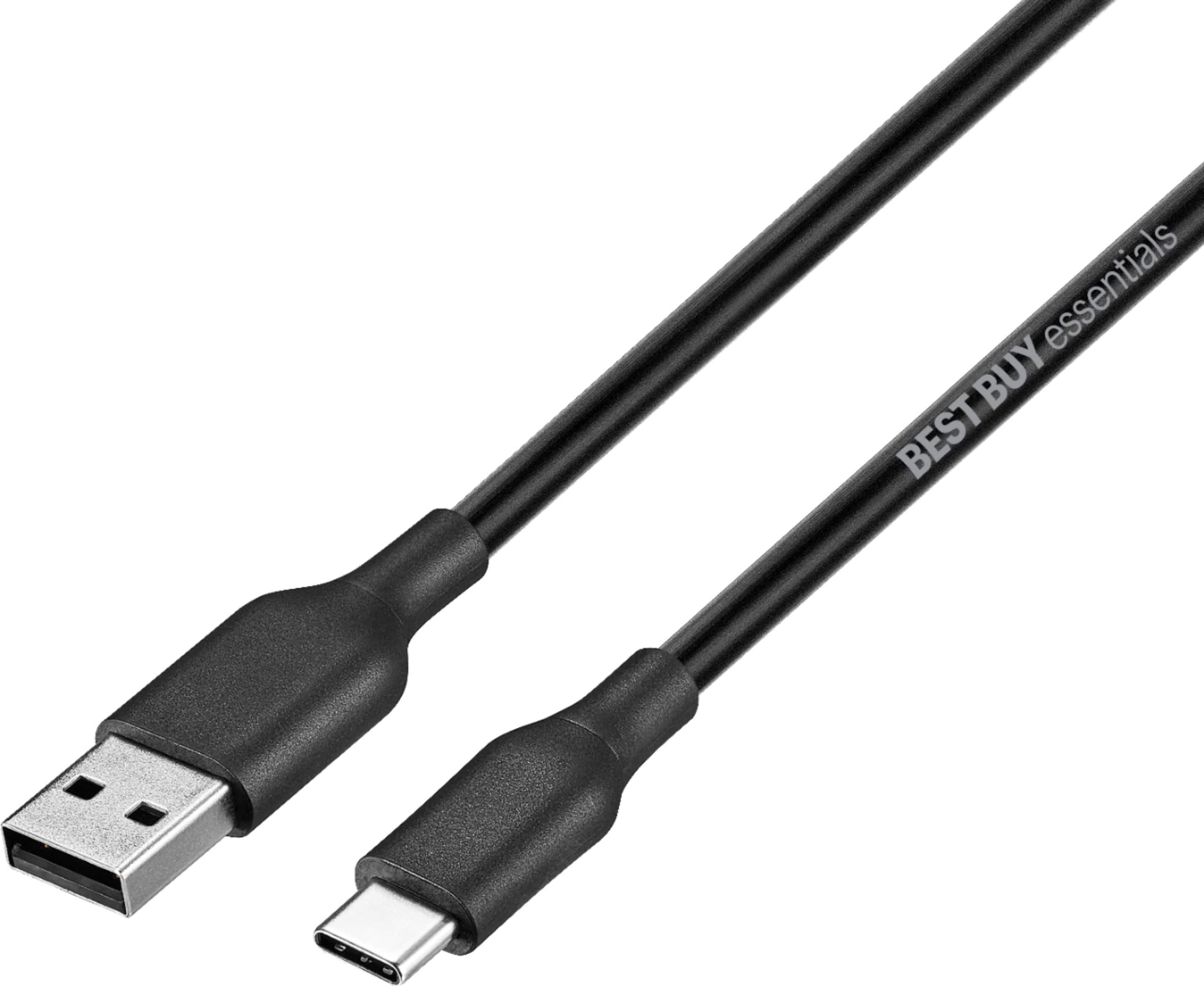 Alt View 11. Best Buy essentials™ - 9' USB-A to USB-C Charge-and-Sync Cable - Black.