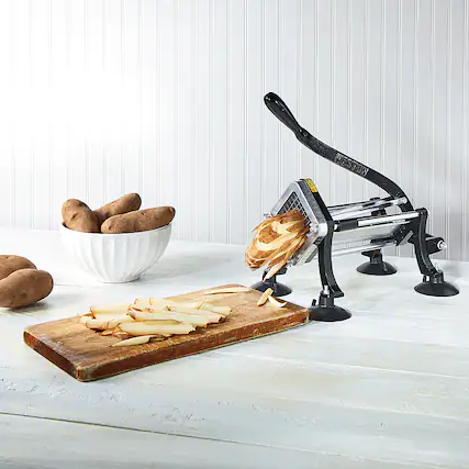 Front. Weston - Professional French Fry Cutter and Vegetable Dicer - Black.