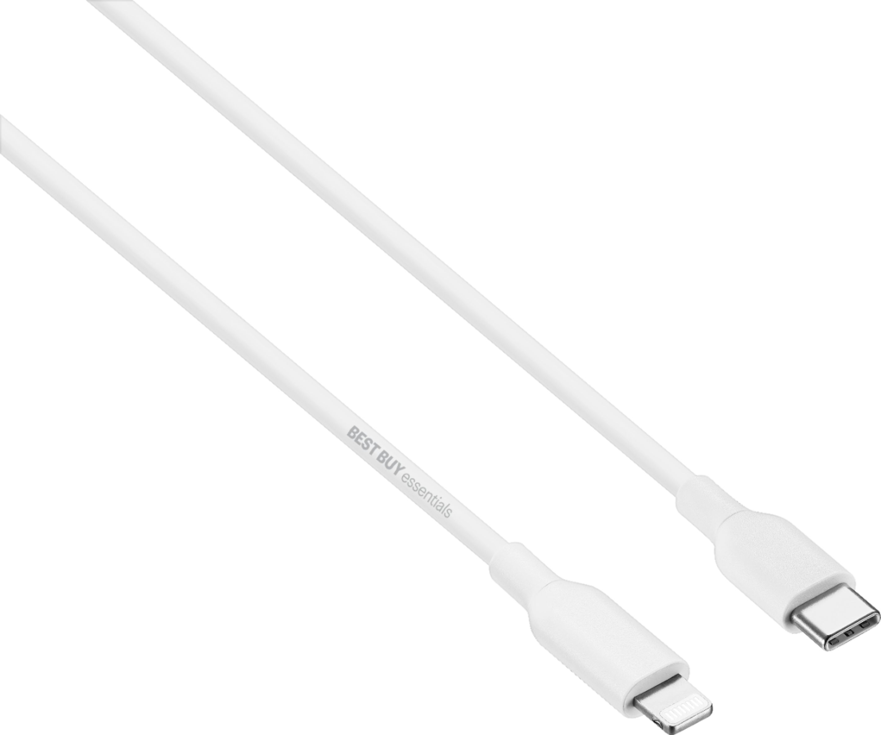 Best Buy essentials™ to USB-C Charge-and-Sync Cable White BE-MLC322W - Best Buy