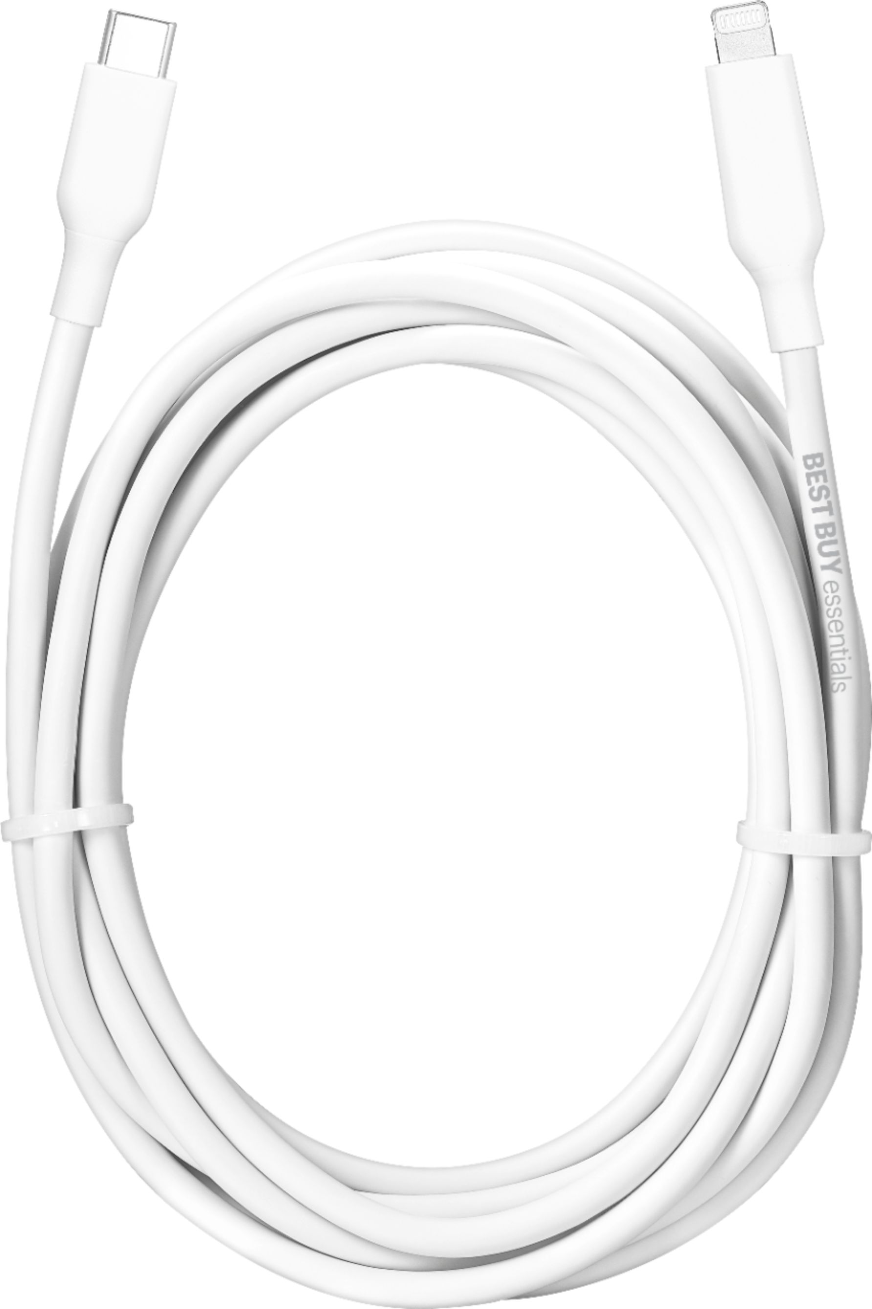 Mount Bank tiggeri marmelade Best Buy essentials™ 9' Lightning to USB-C Charge-and-Sync Cable White  BE-MLC922W - Best Buy