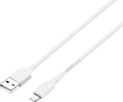 Best Buy essentials™ - 3' USB-A to Lightning Charge-and-Sync Cable - White - Alt_View_Zoom_11