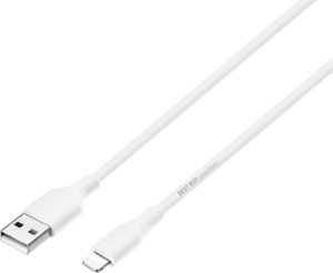 Best Buy essentials™ - 5' USB-A to Lightning Charge-and-Sync Cable - White