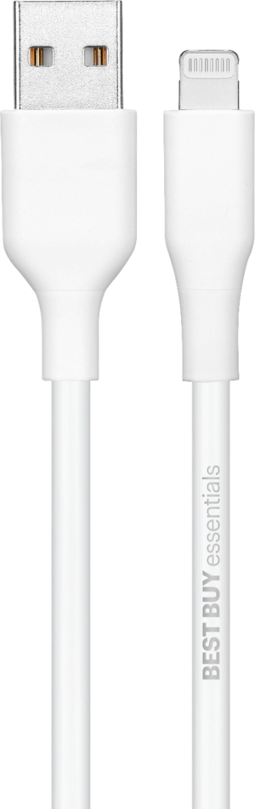 Opmærksom løfte op bælte Best Buy essentials™ 5' Lightning to USB Charge-and-Sync Cable White  BE-MLA522W - Best Buy