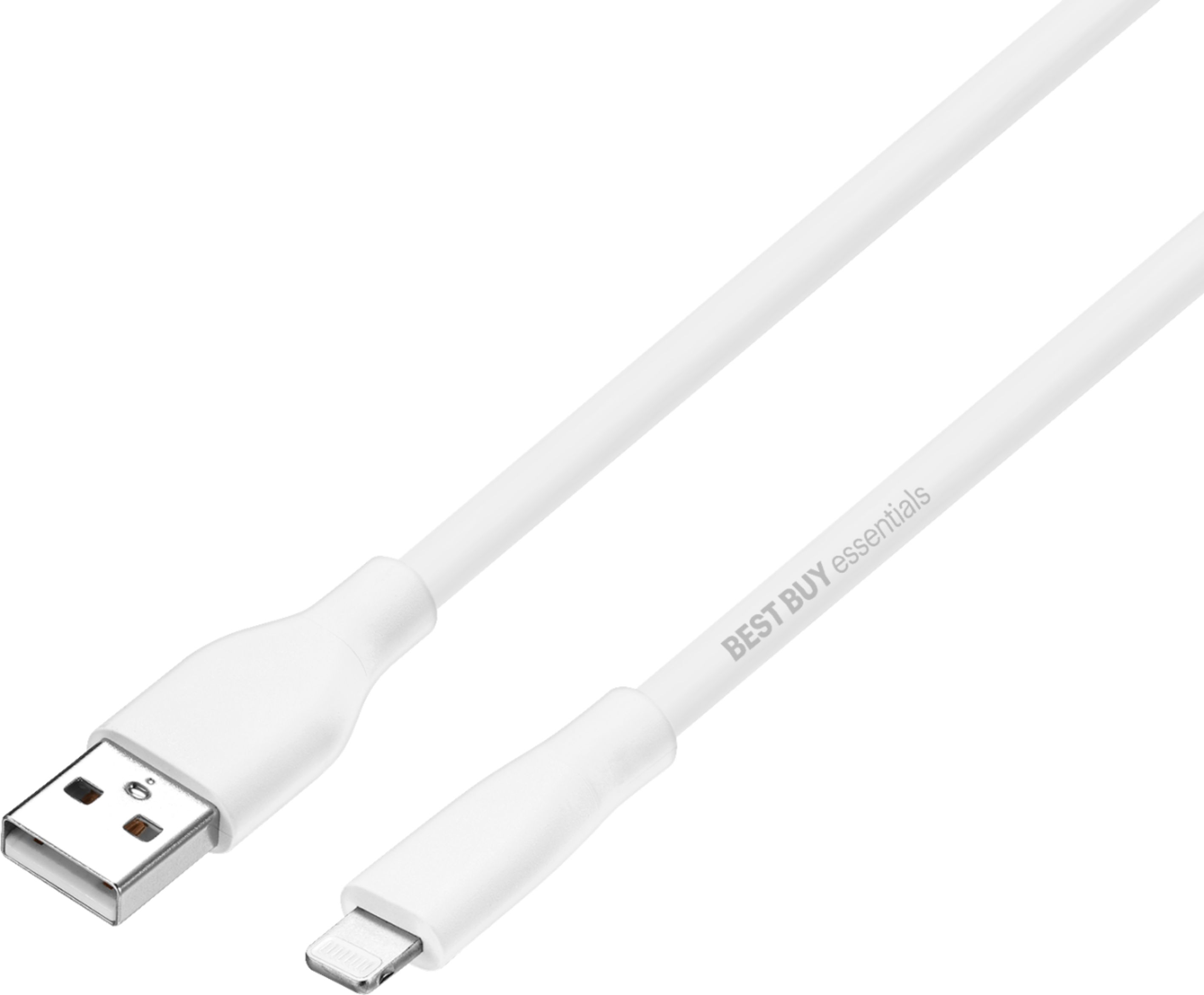 Best Buy essentials™ - 9' Lightning to USB Charge-and-Sync Cable - White