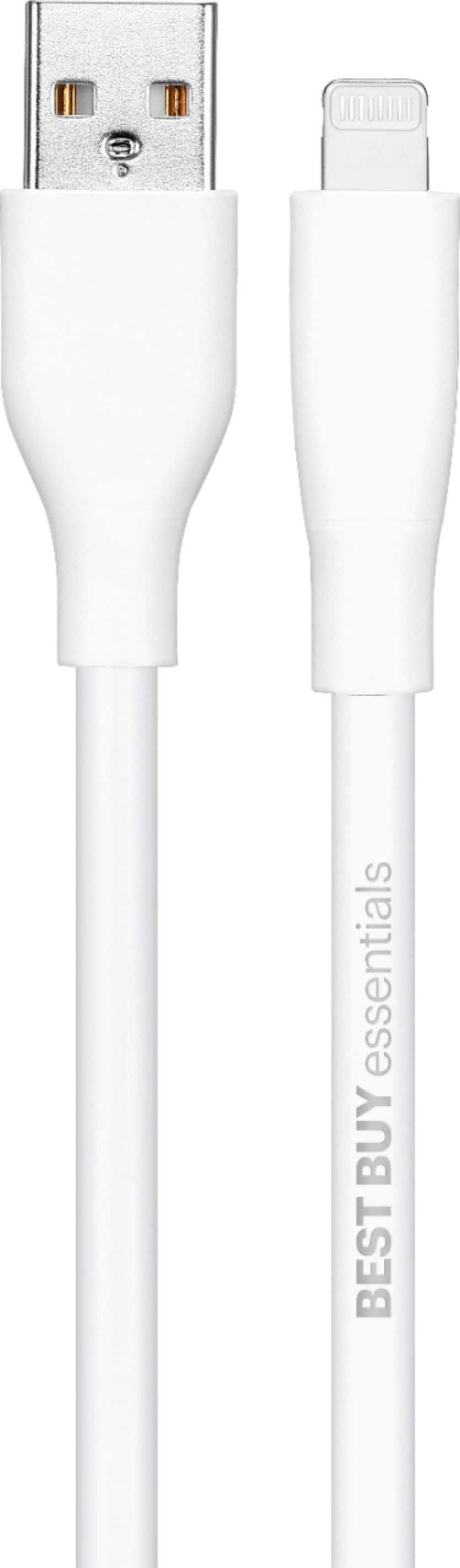 Alt View 12. Best Buy essentials™ - 9' USB-A to Lightning Charge-and-Sync Cable - White.