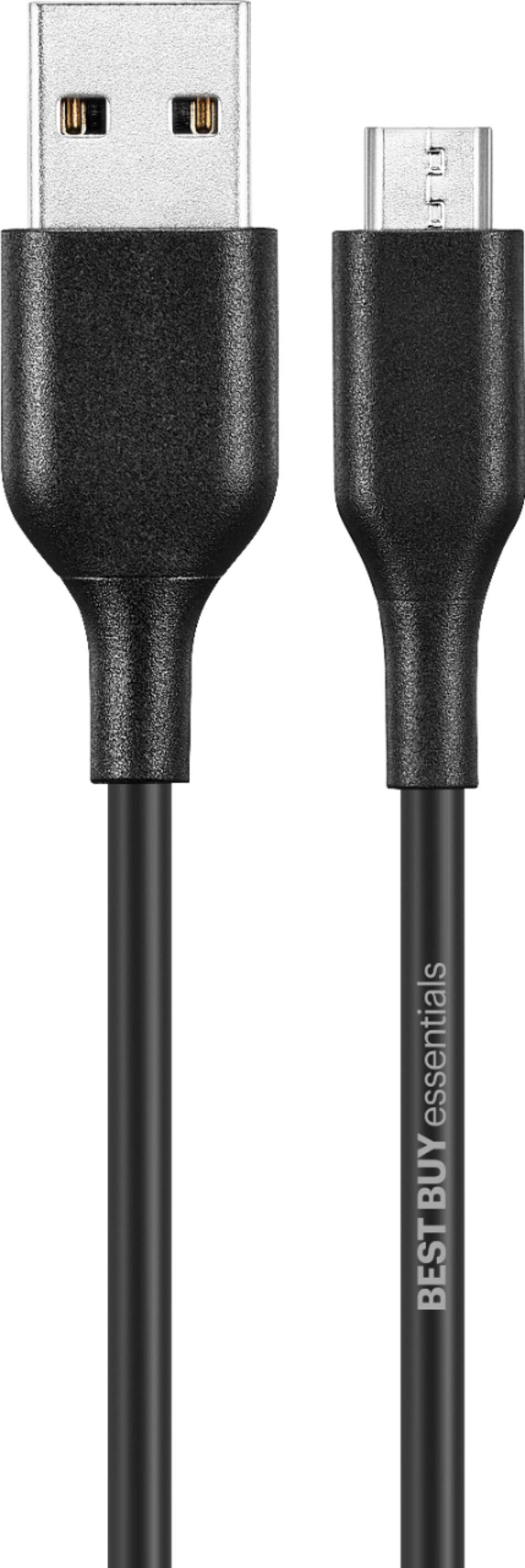 Alt View 12. Best Buy essentials™ - 3' USB-A to Micro USB Charge-and-Sync Cable - Black.