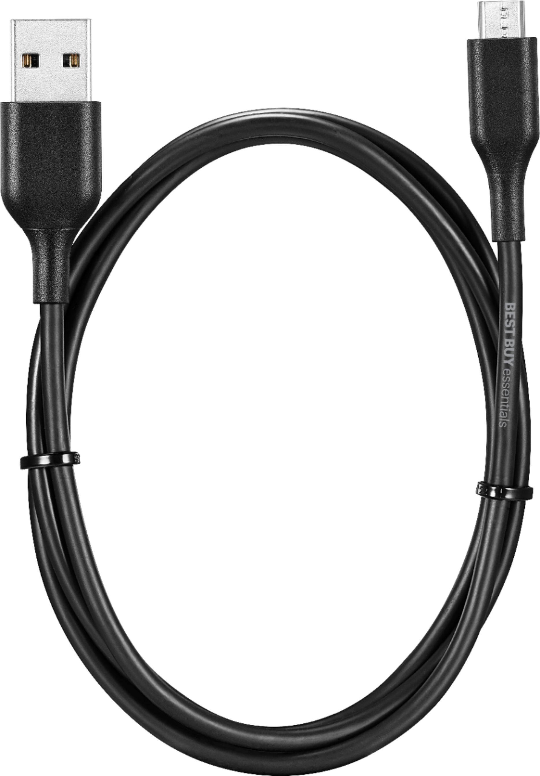Alt View 14. Best Buy essentials™ - 3' USB-A to Micro USB Charge-and-Sync Cable - Black.