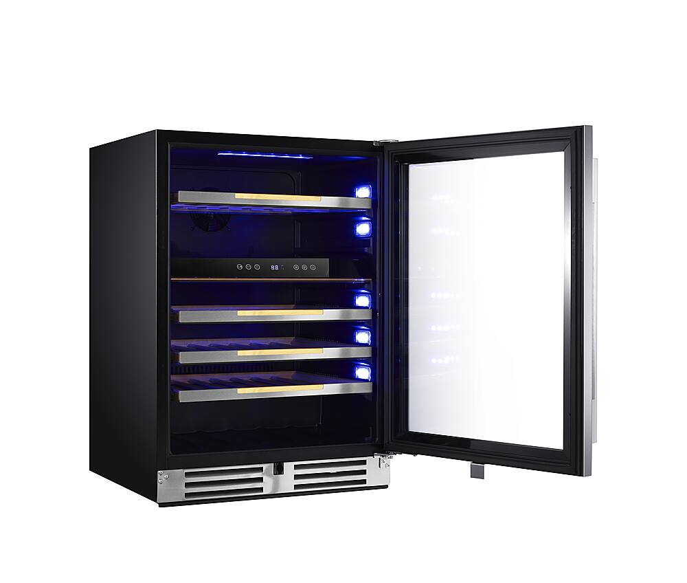 Alt View 12. Avanti - Elite Series 46 Bottle Dual Zone Wine Cooler - Stainless Steel.