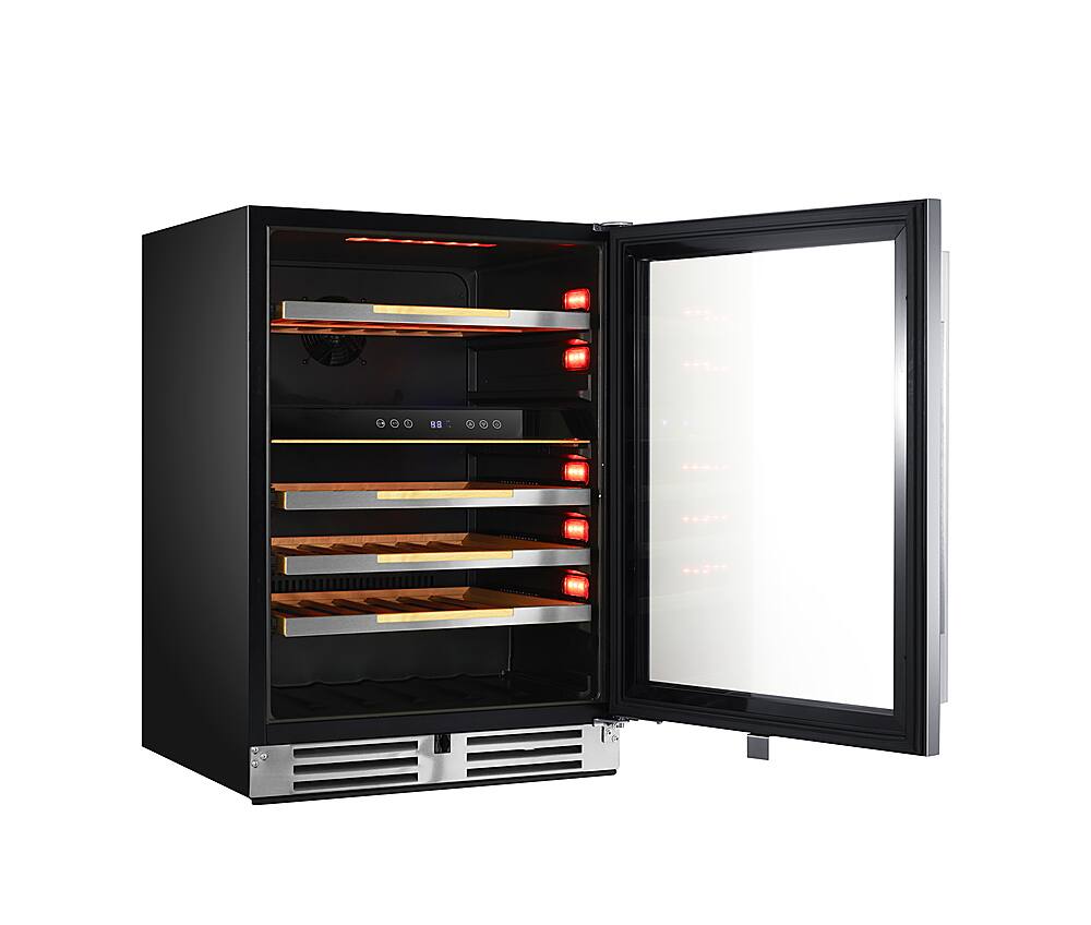 Alt View 13. Avanti - Elite Series 46 Bottle Dual Zone Wine Cooler - Stainless Steel.