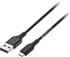 Alt View 11. Best Buy essentials™ - 5' USB-A to Micro USB Charge-and-Sync Cable - Black.