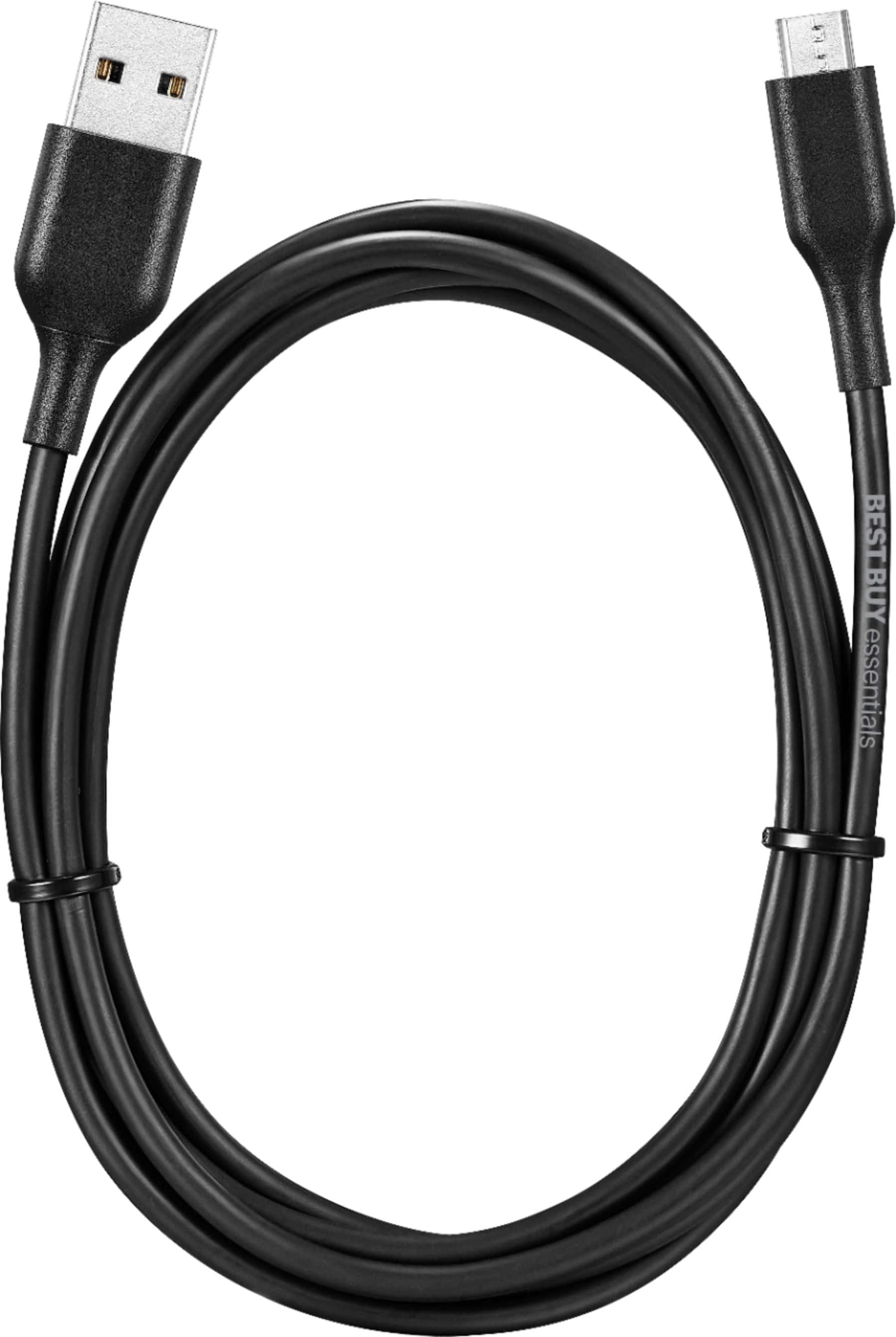 Alt View 14. Best Buy essentials™ - 5' USB-A to Micro USB Charge-and-Sync Cable - Black.