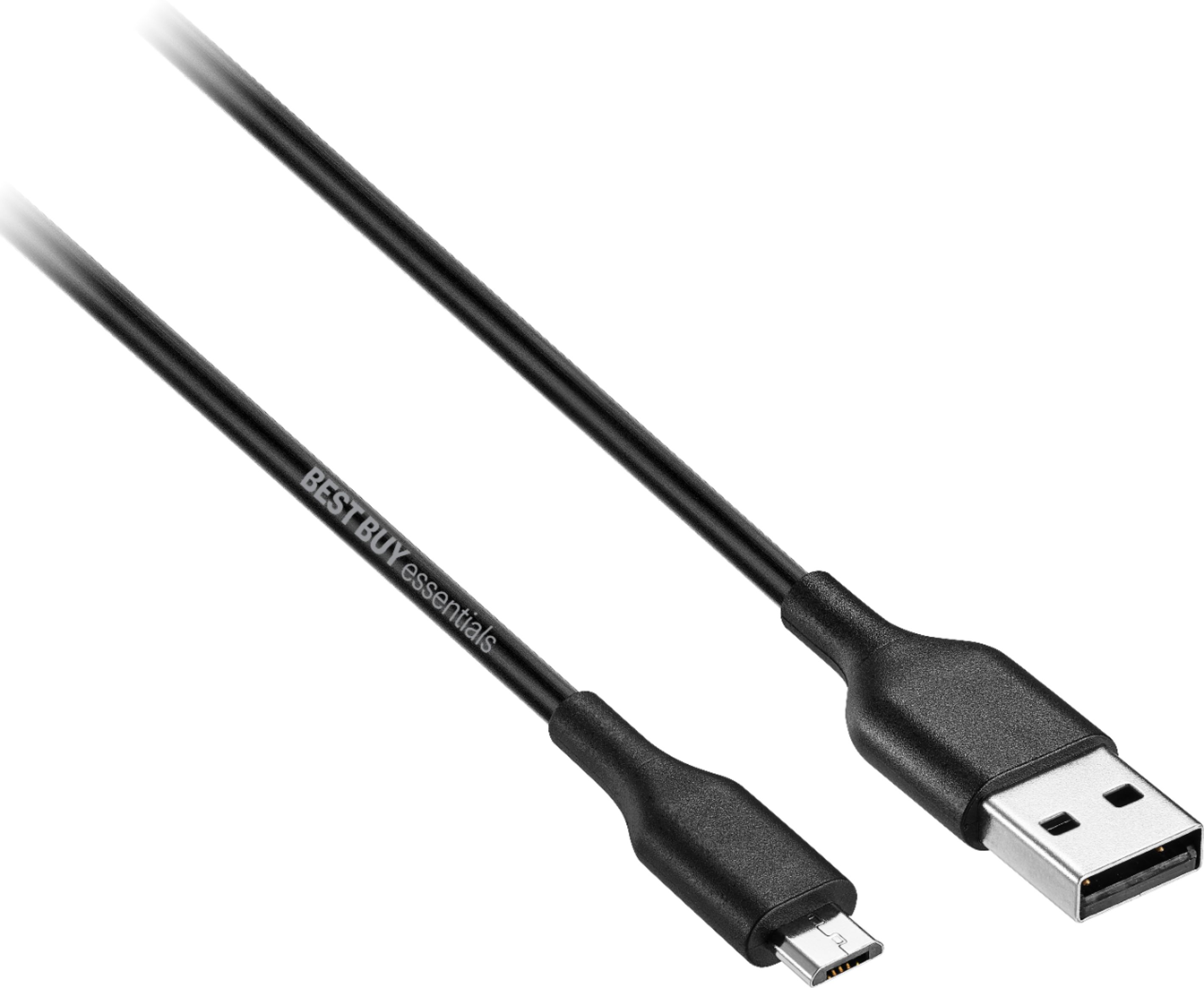 Best Buy essentials™ Micro USB to USB Charge-and-Sync Cable Black BE-MMA922K Best Buy
