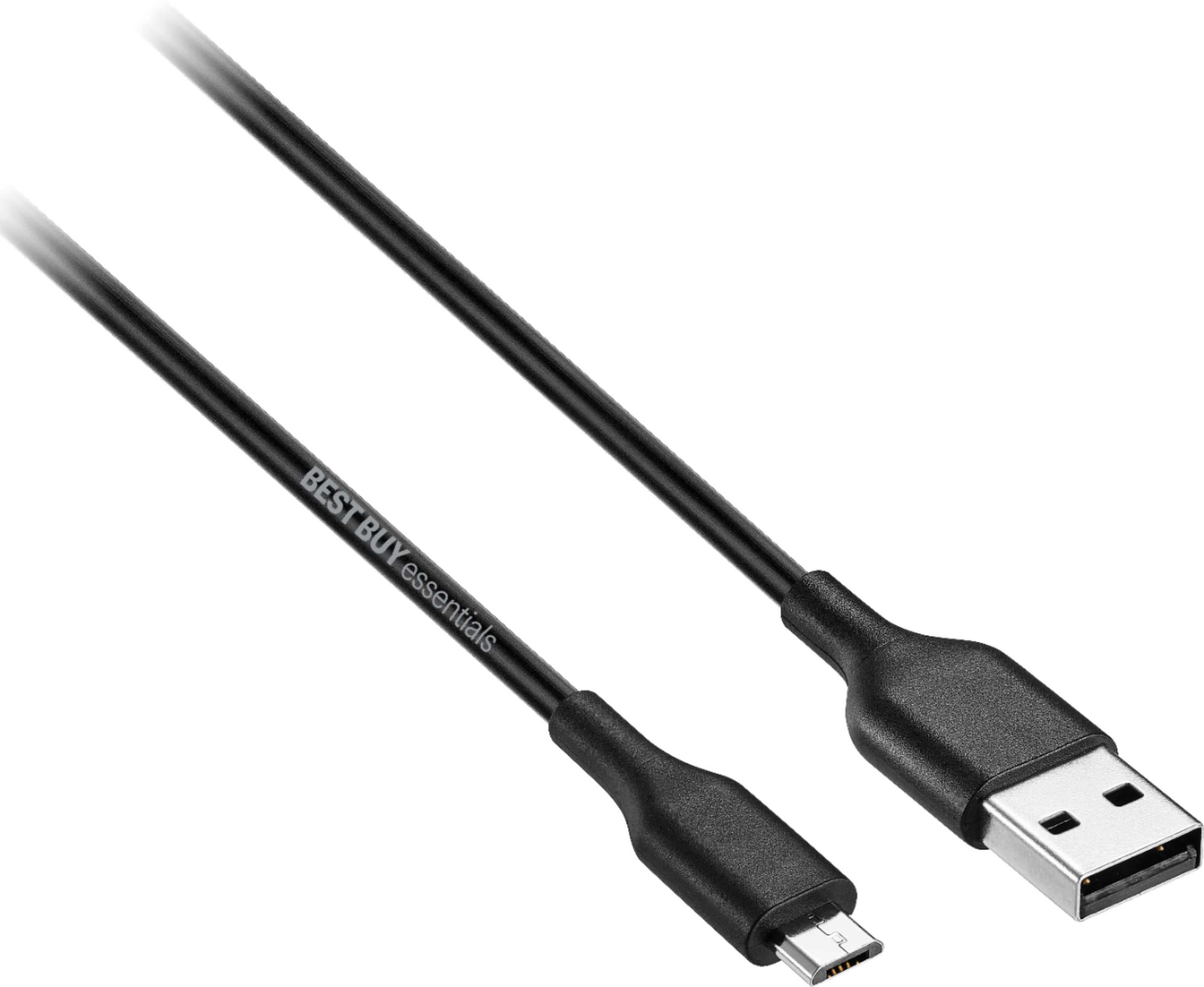 Alt View 13. Best Buy essentials™ - 9' USB-A to Micro USB Charge-and-Sync Cable - Black.