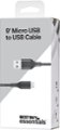 Alt View Zoom 15. Best Buy essentials™ - 9' Micro USB to USB Charge-and-Sync Cable - Black.